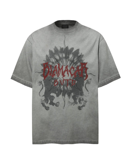 TALKLESSFASHION Gray / Xxl Gray Washed T-Shirts—4398