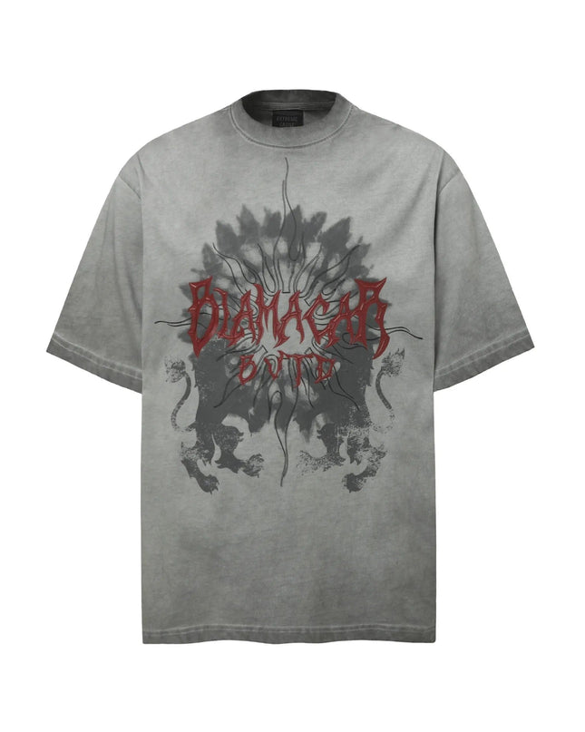 TALKLESSFASHION Gray / Xxl Gray Washed T-Shirts—4398