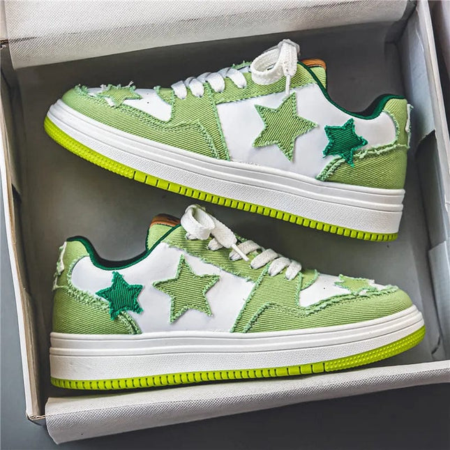 TALKLESSFASHION Green / 40 5 Star Thick-soled sneaker -------6953