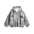 TALKLESSFASHION GUO WEAR wasteland style, national tide, mottled distressed overalls, men's and women's winter cotton clothes, casual and versatile