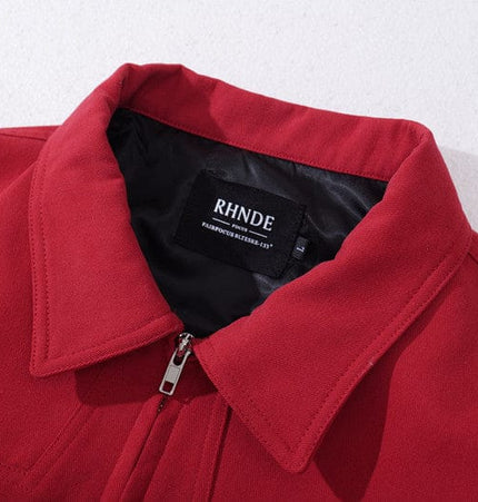 THETLSTUDIO GXFortune American Red Harrington Cargo Jacket Men's and Women's Fall Short Wide Commuter Petit Jacket