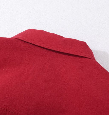 THETLSTUDIO GXFortune American Red Harrington Cargo Jacket Men's and Women's Fall Short Wide Commuter Petit Jacket