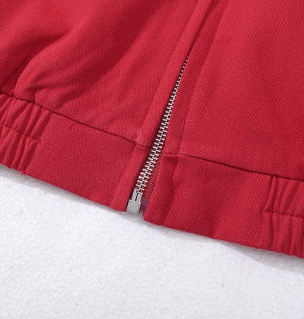 THETLSTUDIO GXFortune American Red Harrington Cargo Jacket Men's and Women's Fall Short Wide Commuter Petit Jacket