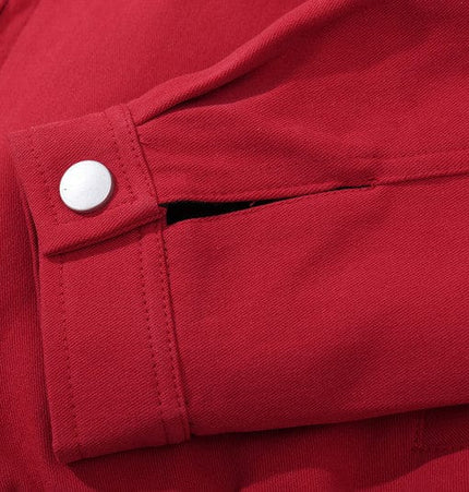 THETLSTUDIO GXFortune American Red Harrington Cargo Jacket Men's and Women's Fall Short Wide Commuter Petit Jacket