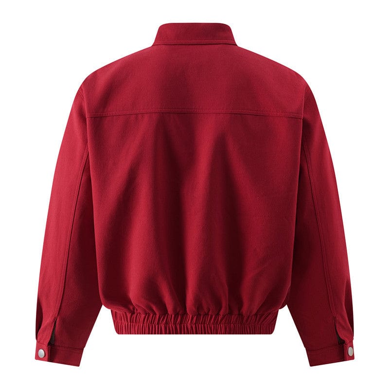 THETLSTUDIO GXFortune American Red Harrington Cargo Jacket Men's and Women's Fall Short Wide Commuter Petit Jacket