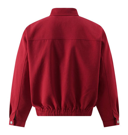 THETLSTUDIO GXFortune American Red Harrington Cargo Jacket Men's and Women's Fall Short Wide Commuter Petit Jacket