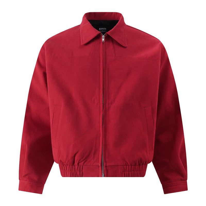 THETLSTUDIO GXFortune American Red Harrington Cargo Jacket Men's and Women's Fall Short Wide Commuter Petit Jacket