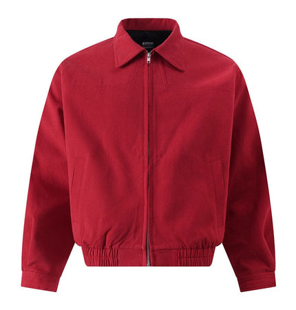 THETLSTUDIO GXFortune American Red Harrington Cargo Jacket Men's and Women's Fall Short Wide Commuter Petit Jacket