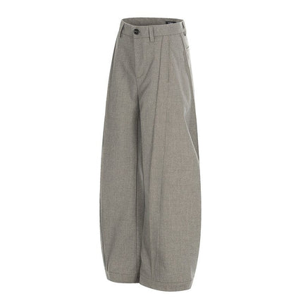 TALKLESSFASHION GXFortune American Three-Dimensional Silhouette Trousers Men's Straight Loose Premium Drape Casual Commuter Suit Pants