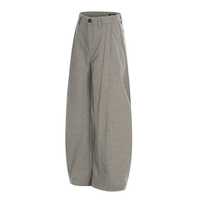 TALKLESSFASHION GXFortune American Three-Dimensional Silhouette Trousers Men's Straight Loose Premium Drape Casual Commuter Suit Pants