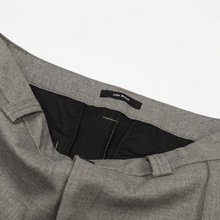 TALKLESSFASHION GXFortune American Three-Dimensional Silhouette Trousers Men's Straight Loose Premium Drape Casual Commuter Suit Pants