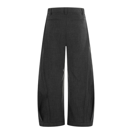 TALKLESSFASHION GXFortune American Three-Dimensional Silhouette Trousers Men's Straight Loose Premium Drape Casual Commuter Suit Pants