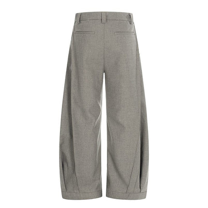 TALKLESSFASHION GXFortune American Three-Dimensional Silhouette Trousers Men's Straight Loose Premium Drape Casual Commuter Suit Pants