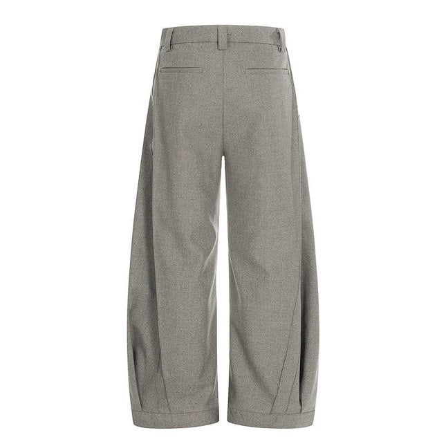TALKLESSFASHION GXFortune American Three-Dimensional Silhouette Trousers Men's Straight Loose Premium Drape Casual Commuter Suit Pants