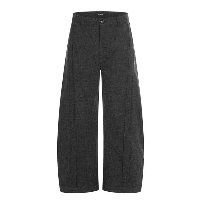 TALKLESSFASHION GXFortune American Three-Dimensional Silhouette Trousers Men's Straight Loose Premium Drape Casual Commuter Suit Pants