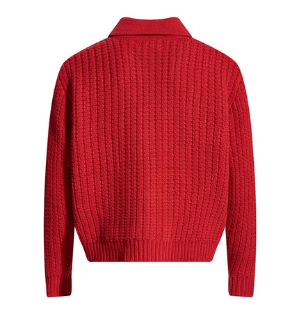 THETLSTUDIO GXFortune American Vintage Button-Down Cardigan Sweater Cleanfit Versatile Lazy Short Knit
