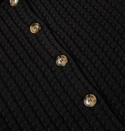 THETLSTUDIO GXFortune American Vintage Button-Down Cardigan Sweater Cleanfit Versatile Lazy Short Knit
