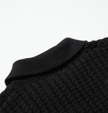 THETLSTUDIO GXFortune American Vintage Button-Down Cardigan Sweater Cleanfit Versatile Lazy Short Knit