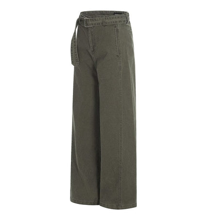 THETLSTUDIO GXFortune American Vintage Design Straight Slacks Men's and Women's Cleanfit slimming wide-leg jeans
