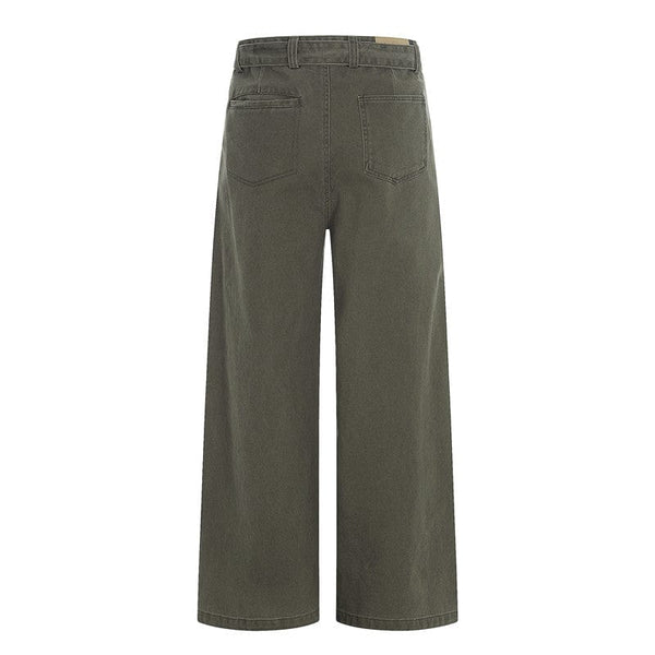 THETLSTUDIO GXFortune American Vintage Design Straight Slacks Men's and Women's Cleanfit slimming wide-leg jeans — 2