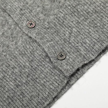 TALKLESSFASHION GXFortune Fall/Winter American Lazy Luxury Wool Blend Cardigan Sweater Loose Knitwear Couple