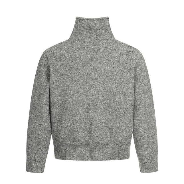 TALKLESSFASHION GXFortune Fall/Winter American Lazy Luxury Wool Blend Cardigan Sweater Loose Knitwear Couple
