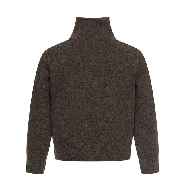 TALKLESSFASHION GXFortune Fall/Winter American Lazy Luxury Wool Blend Cardigan Sweater Loose Knitwear Couple