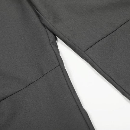 TALKLESSFASHION GXFortune Premium American Commuter Drape Black Scimitar Trousers for Men and Women