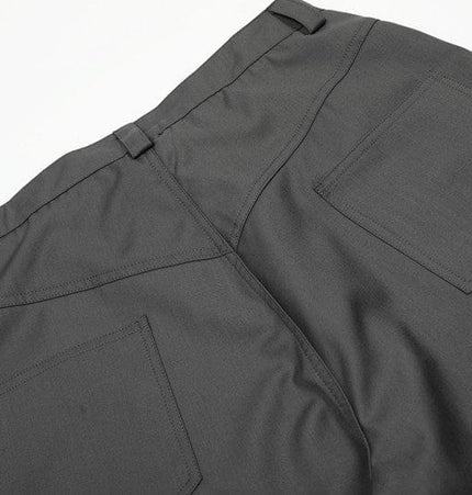 TALKLESSFASHION GXFortune Premium American Commuter Drape Black Scimitar Trousers for Men and Women