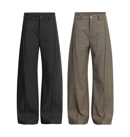 THETLSTUDIO GXFortune Retro Deconstructed Design Old Money Style Trousers for Men and Women Loose Casual High-End Straight Pants