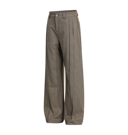 THETLSTUDIO GXFortune Retro Deconstructed Design Old Money Style Trousers for Men and Women Loose Casual High-End Straight Pants
