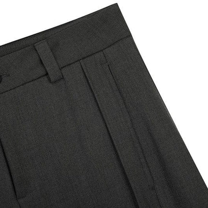TALKLESSFASHION GXFortune Retro Deconstructed Design Old Money Style Trousers for Men and Women Loose Casual High-End Straight Pants