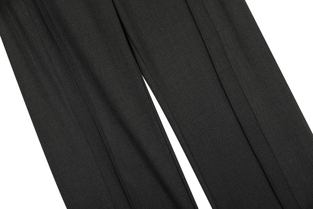TALKLESSFASHION GXFortune Retro Deconstructed Design Old Money Style Trousers for Men and Women Loose Casual High-End Straight Pants