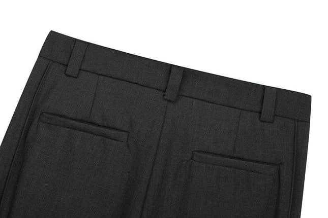 TALKLESSFASHION GXFortune Retro Deconstructed Design Old Money Style Trousers for Men and Women Loose Casual High-End Straight Pants