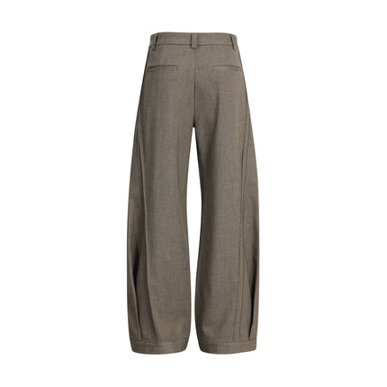 TALKLESSFASHION GXFortune Retro Deconstructed Design Old Money Style Trousers for Men and Women Loose Casual High-End Straight Pants
