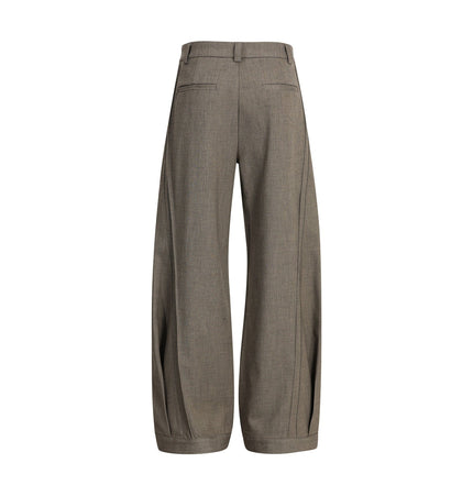 THETLSTUDIO GXFortune Retro Deconstructed Design Old Money Style Trousers for Men and Women Loose Casual High-End Straight Pants