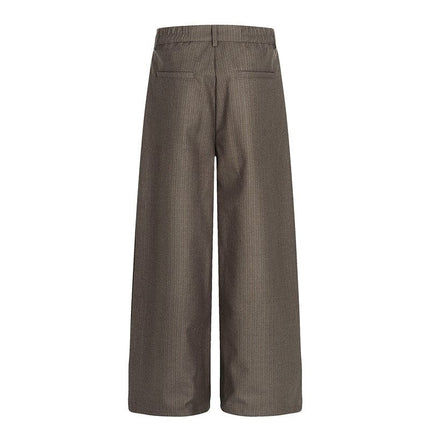 TALKLESSFASHION GXFortune Vintage High-End Button-Down Casual Pants Men's and Women's Trendy Old Money Style Straight Loose Floor-Length Pants