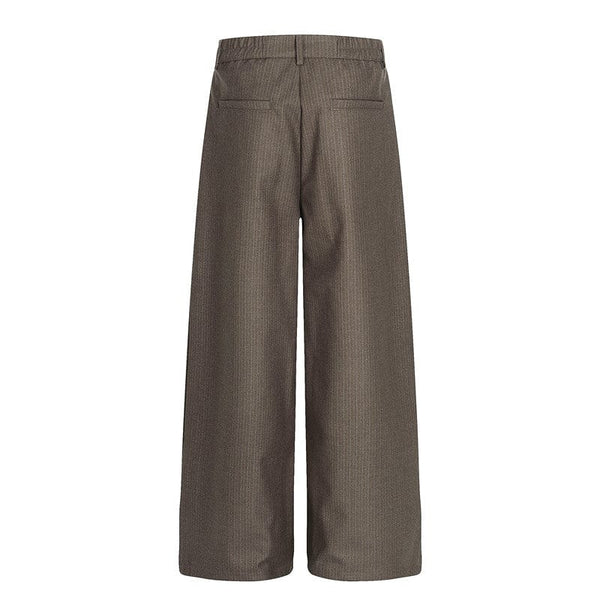 THETLSTUDIO GXFortune Vintage High-End Button-Down Casual Pants Men's and Women's Trendy Old Money Style Straight Loose Floor-Length Pants — 2