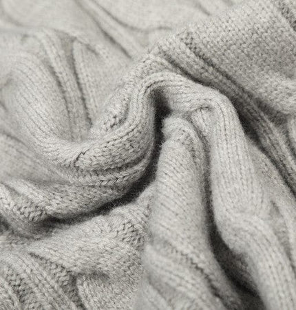 THETLSTUDIO GXFortune Vintage Lazy Wind Twist Hooded Knit Cardigan Men's and Women's Fall Winter Loose Casual Sweater Coat
