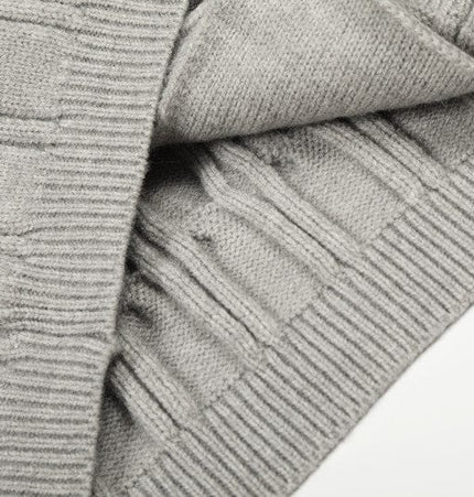 THETLSTUDIO GXFortune Vintage Lazy Wind Twist Hooded Knit Cardigan Men's and Women's Fall Winter Loose Casual Sweater Coat