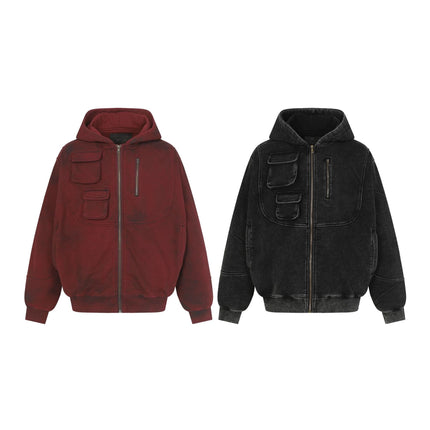 TALKLESSFASHION Heavy Functional Pocket Hoodie