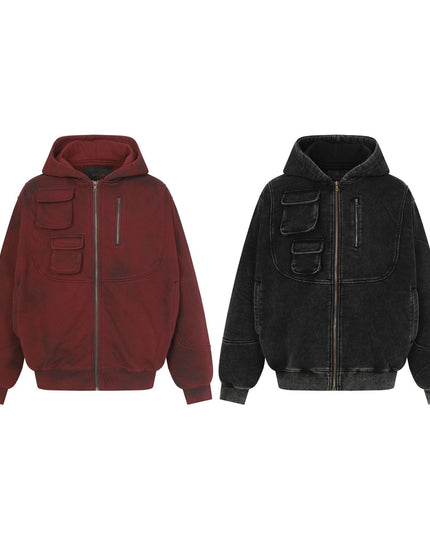 TALKLESSFASHION Heavy Functional Pocket Hoodie