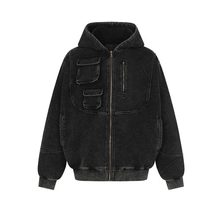 TALKLESSFASHION Heavy Functional Pocket Hoodie