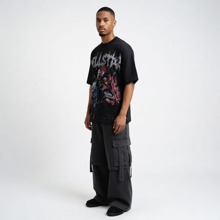 TALKLESSFASHION HELLSTAR All-Over Vintage T-Shirt