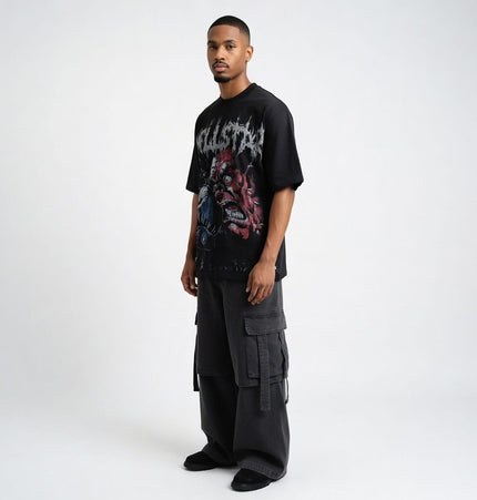 THETLSTUDIO HELLSTAR All-Over Vintage T-Shirt