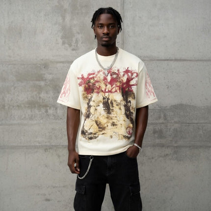 TALKLESSFASHION HELLSTAR All-Over Vintage T-Shirt