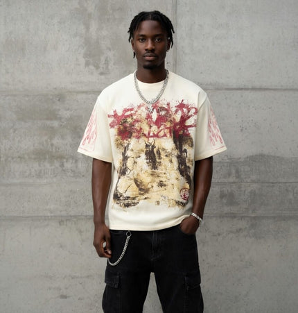 THETLSTUDIO HELLSTAR All-Over Vintage T-Shirt