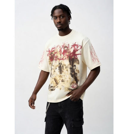 THETLSTUDIO HELLSTAR All-Over Vintage T-Shirt