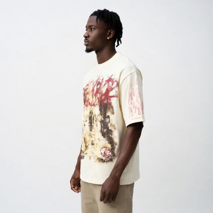 TALKLESSFASHION HELLSTAR All-Over Vintage T-Shirt