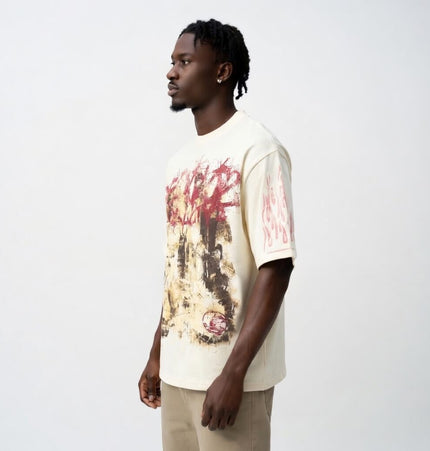 THETLSTUDIO HELLSTAR All-Over Vintage T-Shirt